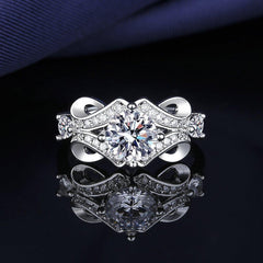 5 Carat Cubic Zirconia Adjustable Ring