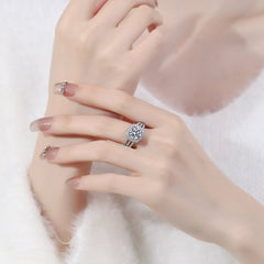 8.0mm 2-Carat Zircon Ring - 5.3g, Sophisticated & Glamorous
