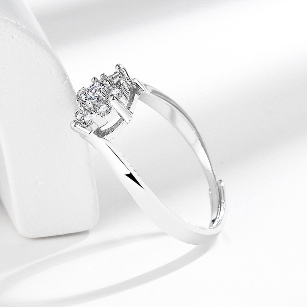 1 Carat Cubic Zirconia Solitaire Ring - 4-Prong Setting in S925