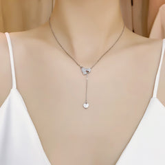 Women's Fashion Heart Shape Moissanite Necklace