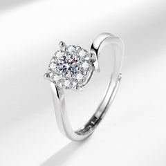 1 Carat Cubic Zirconia Solitaire Ring - 4-Prong Setting in S925