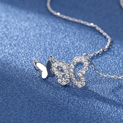Women's Fashion Butterfly Moissanite Necklace