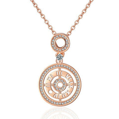 Elegant and stylish women's gold plated moissanite necklace