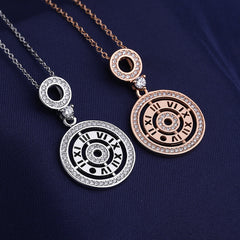 Elegant and stylish women's gold plated moissanite necklace