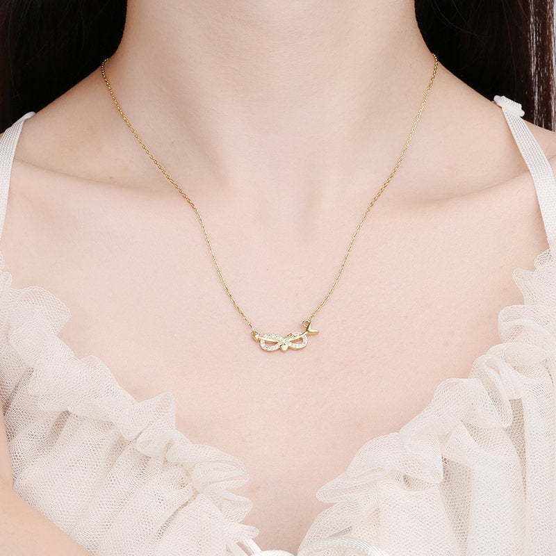 Fashionable Eternal Love Heart Shaped Moissanite Women's Necklace