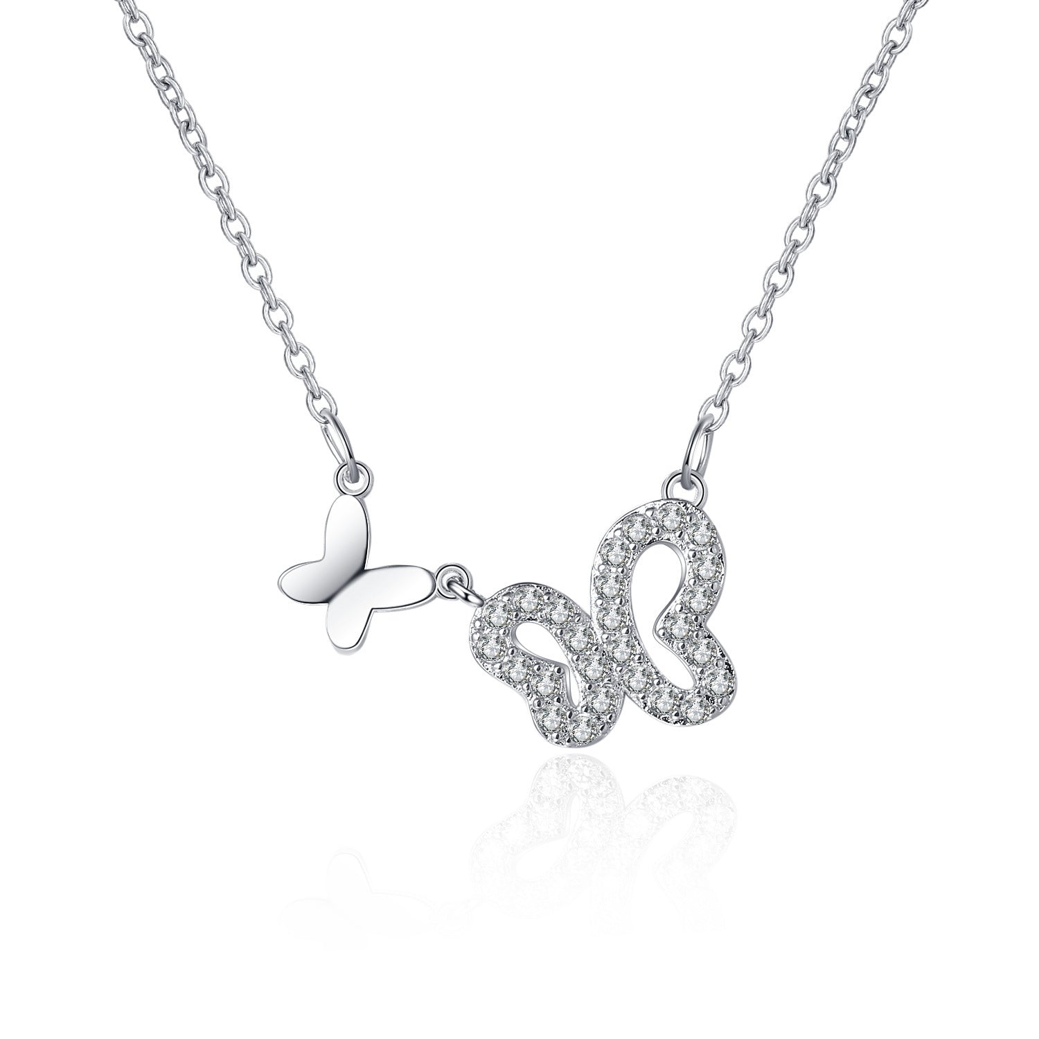 Women's Fashion Butterfly Moissanite Necklace