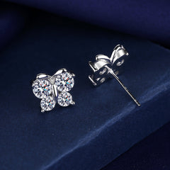 Women's Butterfly Fashion Moissanite Earrings