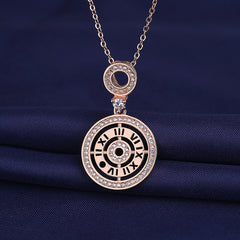 Elegant and stylish women's gold plated moissanite necklace
