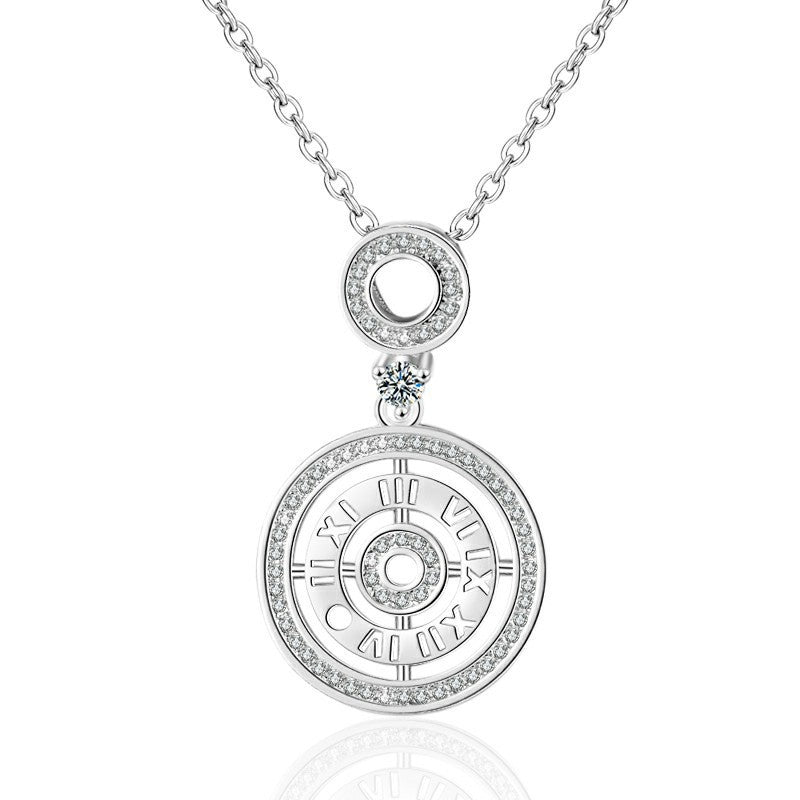 Elegant and stylish women's gold plated moissanite necklace