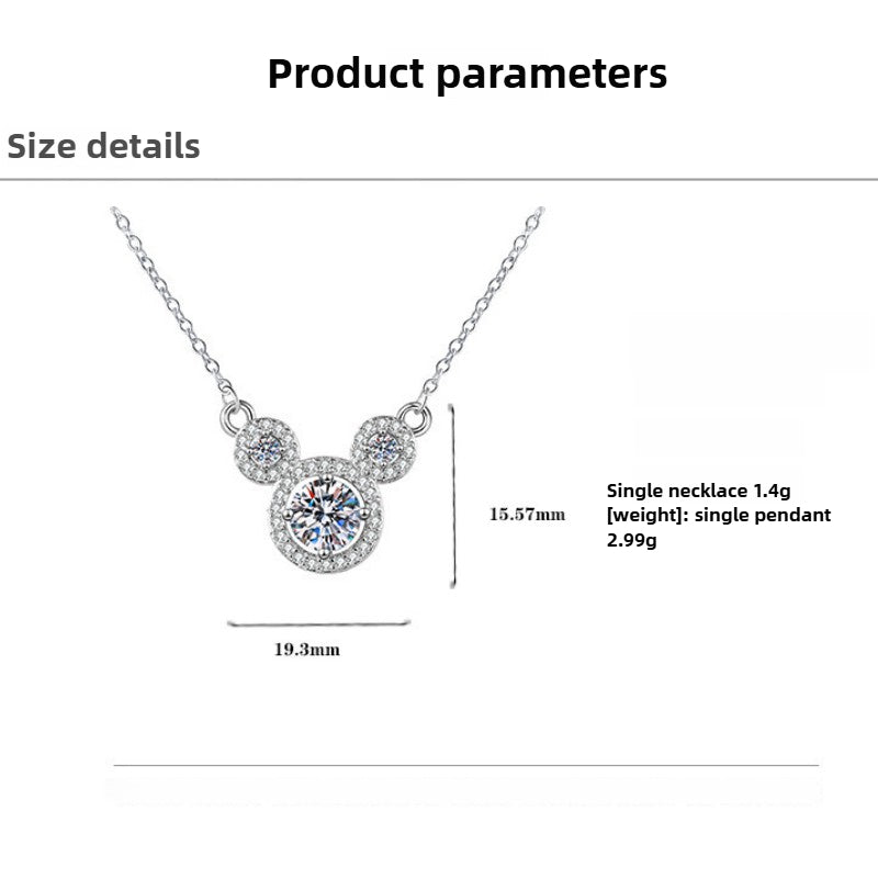 Women's Elegant Moissanite Necklace