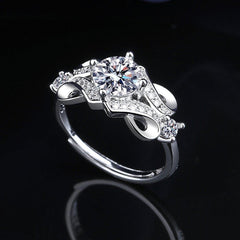 5 Carat Cubic Zirconia Adjustable Ring