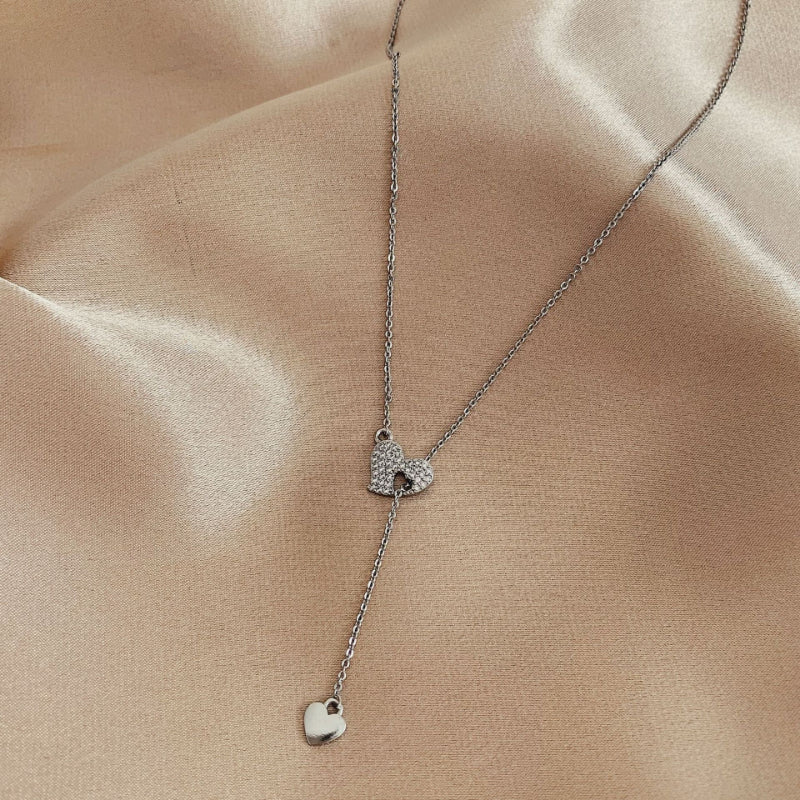 Women's Fashion Heart Shape Moissanite Necklace