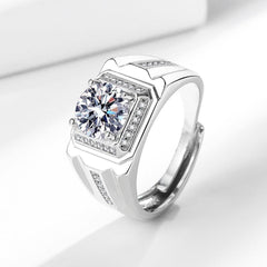 8.0mm 2-Carat Men's Ring - 6.4g, Refined Design